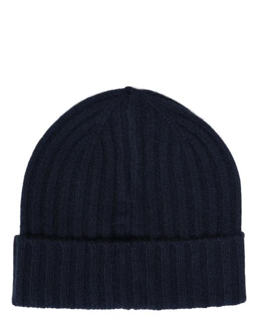 Mc2 Saint Barth Blue Berretto "Wengen" Con Logo for men