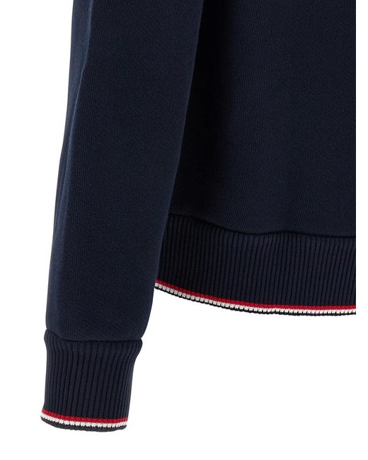Thom Browne Blue Rwb Piping Sweatshirt for men