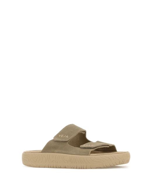 Veja Brown Suede Sandals