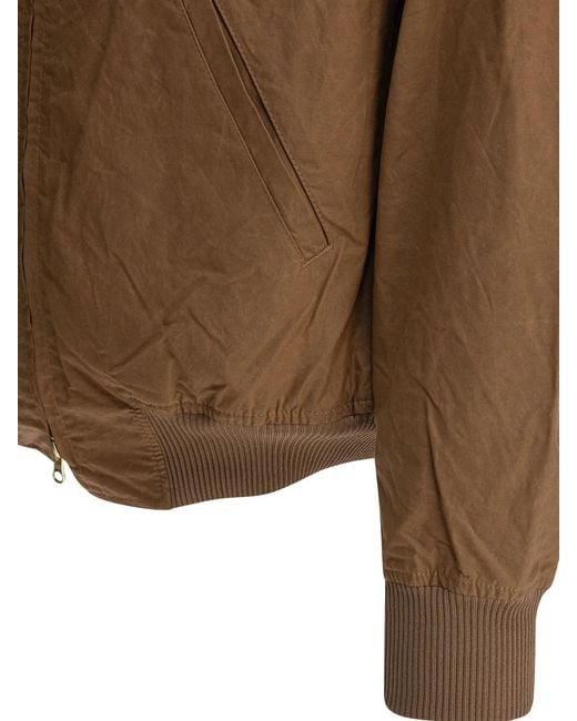 Manifattura Ceccarelli Brown Cotton Jacket for men