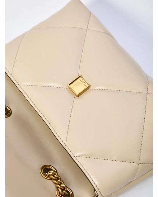 Tory Burch Natural Kira Diamond Small Bag