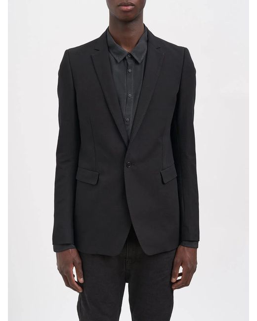 Poeme Bohemien Black Cotton And Silk Jacket for men