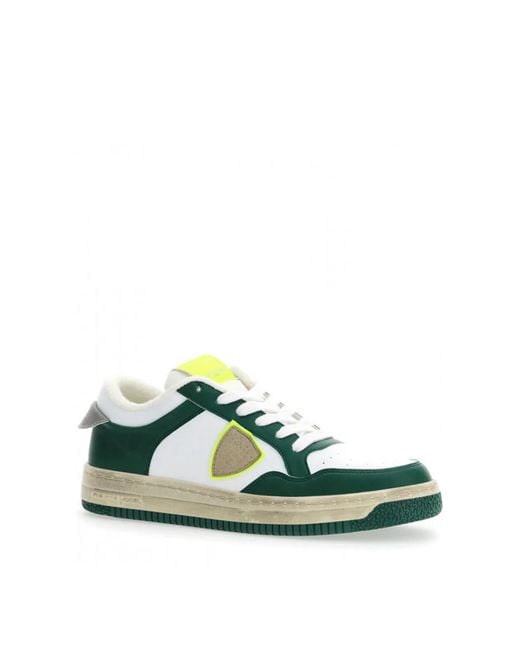 Philippe Model Green Lyon Low Sneakers for men