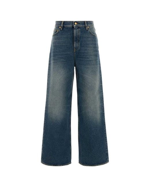 Golden Goose Deluxe Brand Blue Golden W's Melody Boyfriend Pant Medium Stone Wash