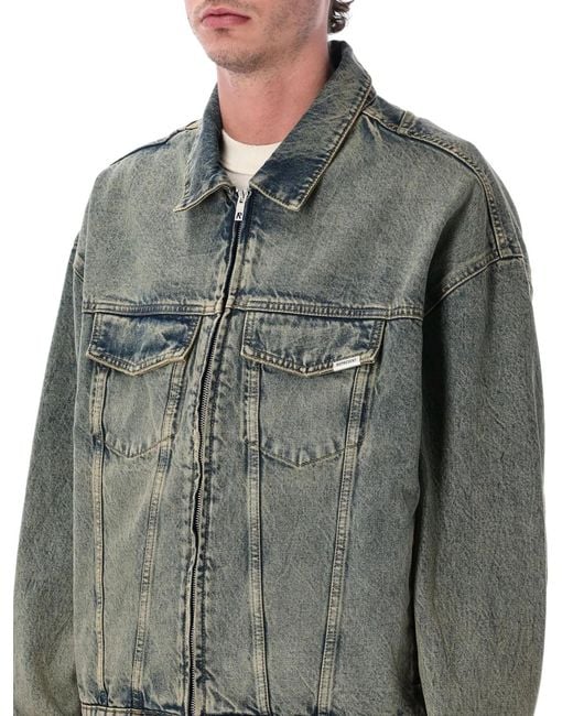Represent Green R4 Denim Jacket for men
