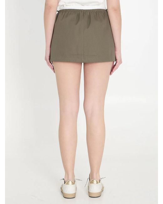 Alexander Wang Gray Mid-Rise Mini Skirt