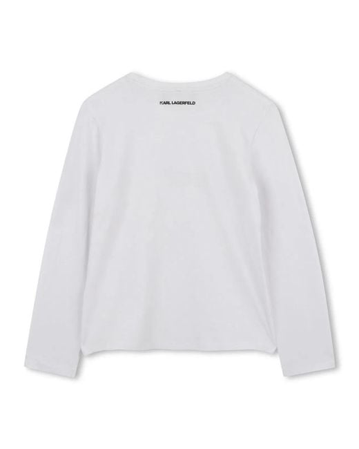 Karl Lagerfeld White T-Shirt With Logo