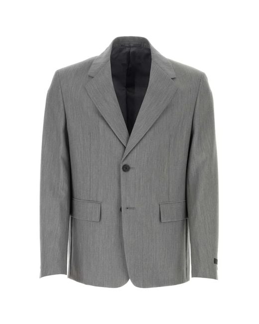 Prada Gray Giacca for men