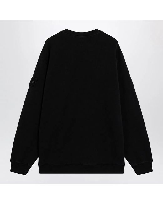 Stone Island Black Cotton Sweatshirt for men