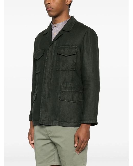 Boglioli Green 100% Linen Flax Jacket for men