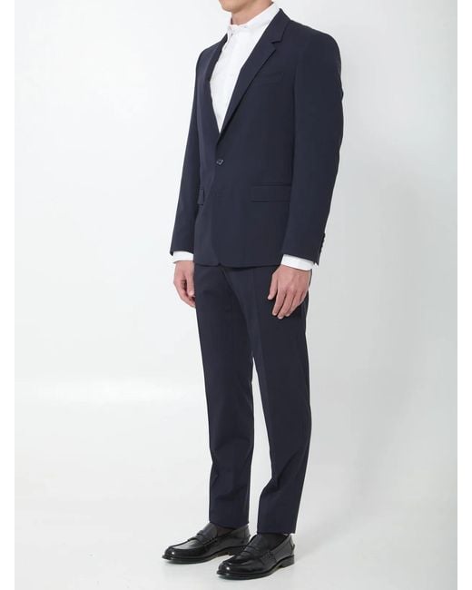 Dolce & Gabbana Blue Dolce&Gabbana Single-Breasted Martini Suit for men