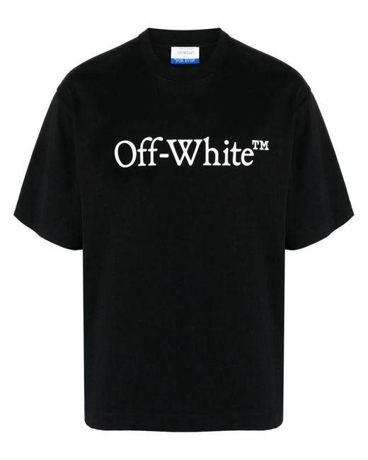 Off-White c/o Virgil Abloh Black Big Bookish Skate S/S Tee for men