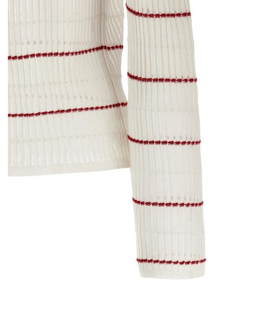 Max Mara White 'Stepdone' Sweater