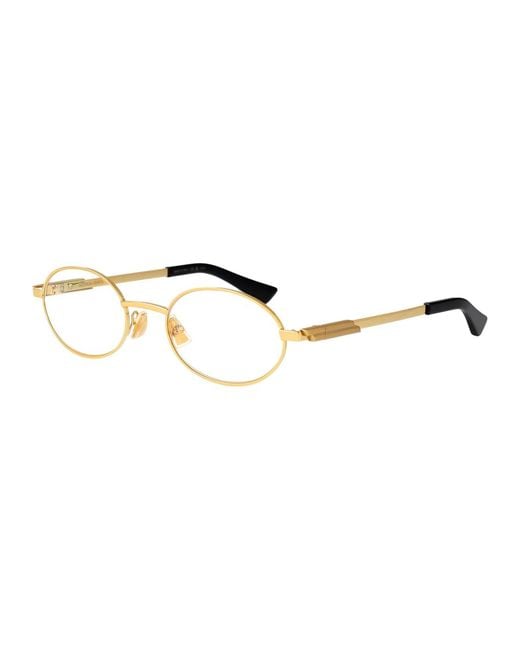 Bottega Veneta Metallic Transparent Metal Sunglasses