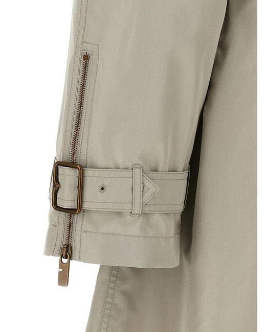 Burberry Natural Car Coat Silk for men