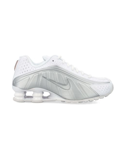 Nike White Shox R4 Sneakers