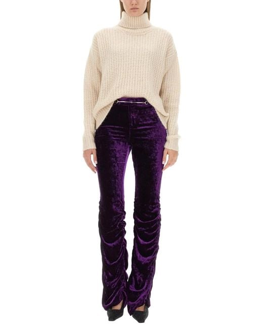 Gucci Natural Silk And Cashmere Turtleneck Sweater