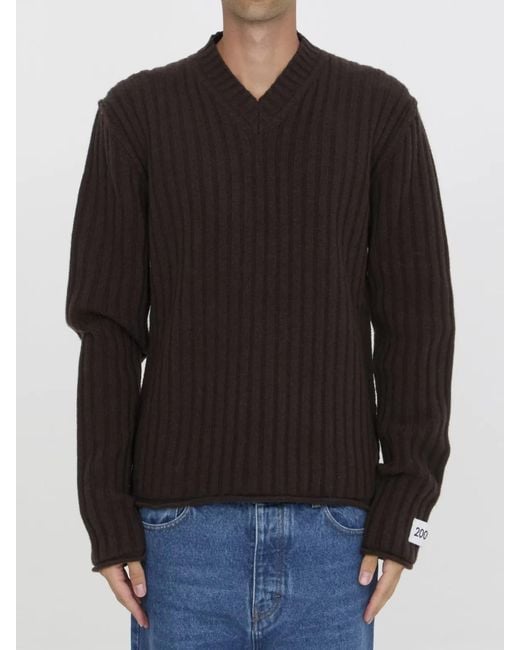 Dolce & Gabbana Black Dolce&Gabbana Wool Sweater for men