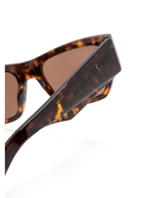 McQueen Brown Pvc Sunglasses for men