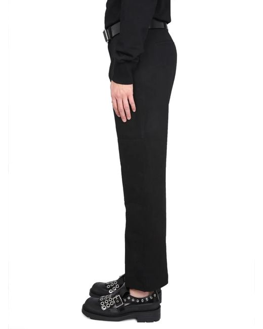 McQueen Black Workwear Pants for men
