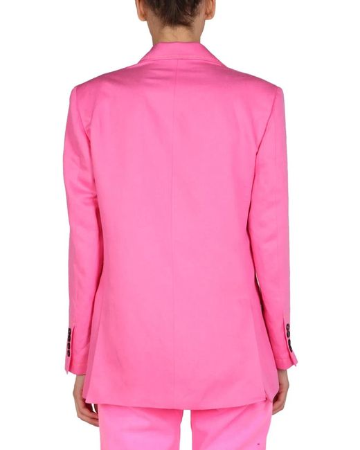 MSGM Pink Singlebreasted Jacket