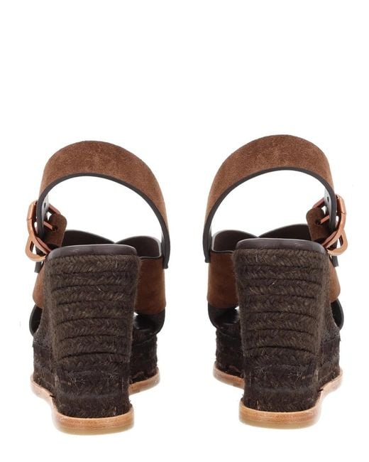 Castaner Brown Castañer Bovine Leather Heel