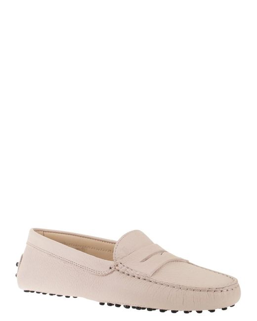 Tod's Pink Leather Loafer