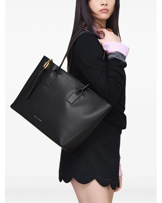 Marc Jacobs Black Pop J Medium Leather Tote