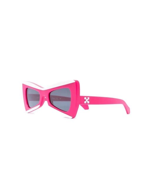 Off-White c/o Virgil Abloh Pink Nashville Cat-Eye Sunglasses