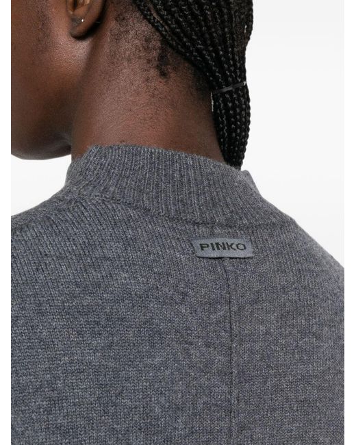 Pinko Blue Wool Cashmere Sweater