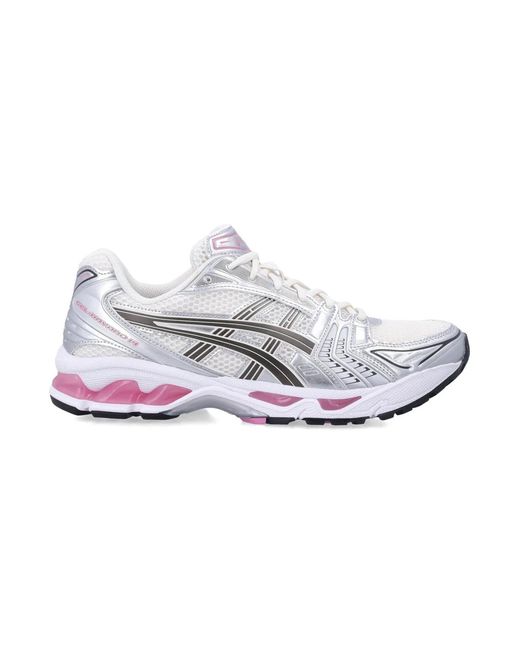 Asics White Multicolour Synthetic Leather Sneaker
