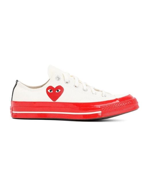 COMME DES GARÇONS PLAY Red Heart Print Sneakers for men