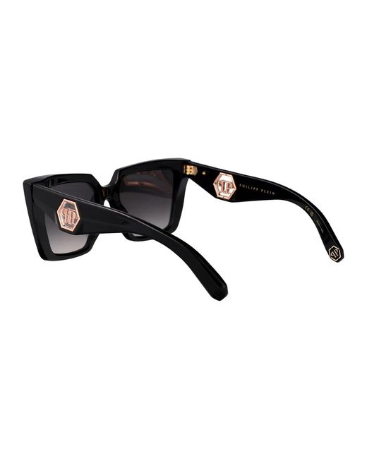 Philipp Plein Black Acetate Sunglasses