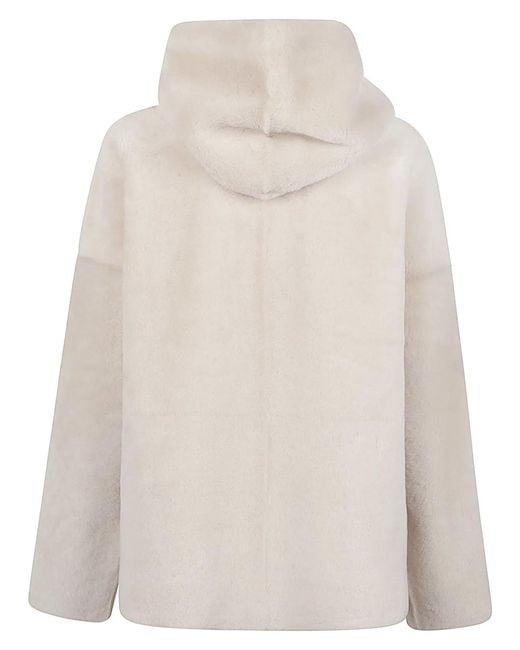 Enes Natural Fur Hooded Jacket