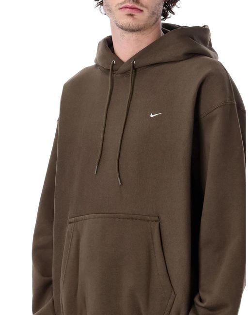 Nike Brown Solo Swoosh Heavyweight Hoodie for men