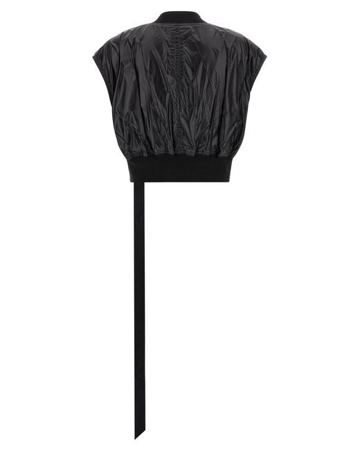 Rick Owens Black 'Tatlin Bomber' Vest