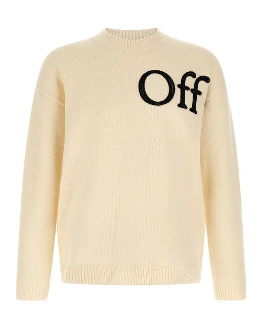 Off-White c/o Virgil Abloh Natural 'Bookish Shared' Sweater for men