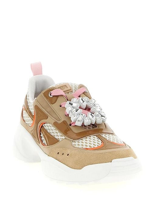 Roger Vivier Natural 'Viv' On The Run' Sneakers