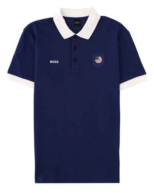 Boss Blue Polo "Paddy" for men