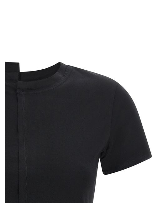 Y-3 Black Asymmetric T-Shirt