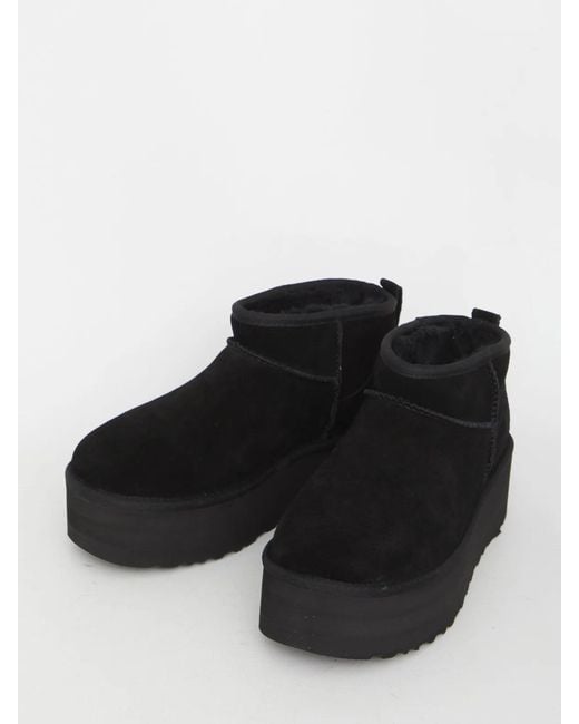 Ugg Black Classic Ultra Mini Platform