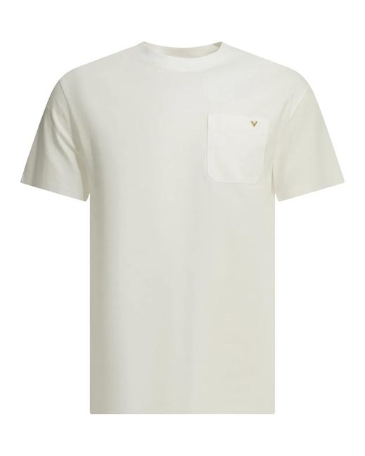 Valentino White "Vltn" Crew-Neck T-Shirt for men
