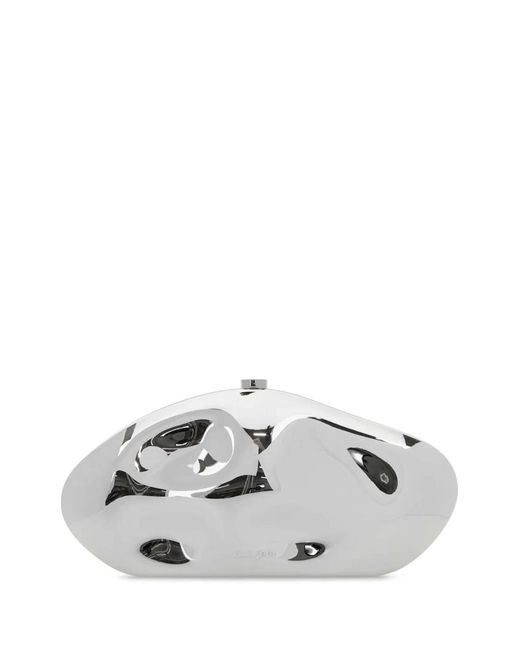 Cult Gaia White The Caldera Clutch