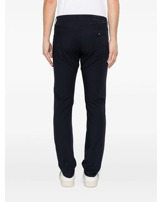 Jacob Cohen Black Dark Polyamide Zipper Pants