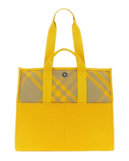 Burberry Yellow Shopper Bag for men