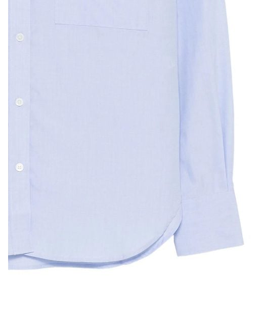 Closed Blue Cotton Oversized Shirt