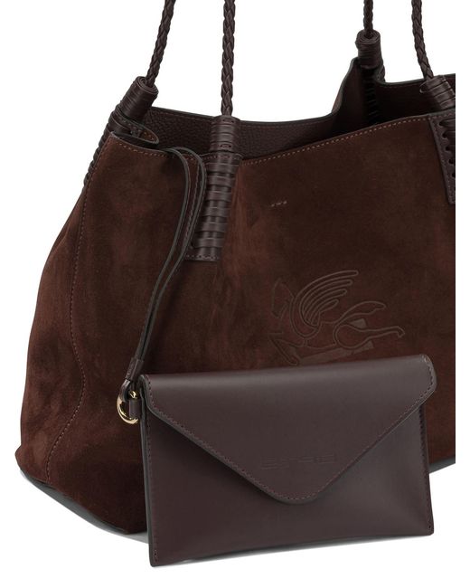 Etro Brown "Libra" Small Shoulder Bag