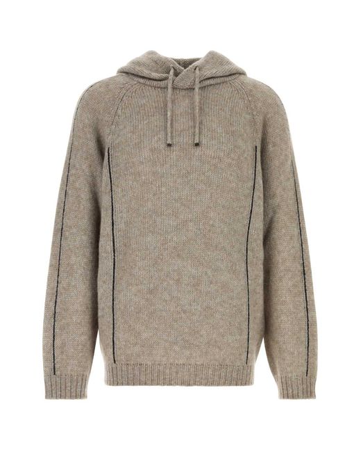 Giorgio Armani Gray Alpaca Blend Sweater for men