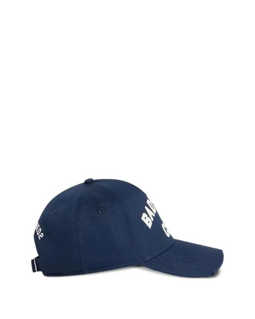 DSquared² Blue D2 College Baseball Cap for men