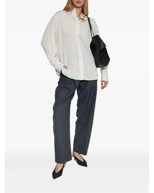 Studio Nicholson Blue "Acuna" Double Pleat Front Pant